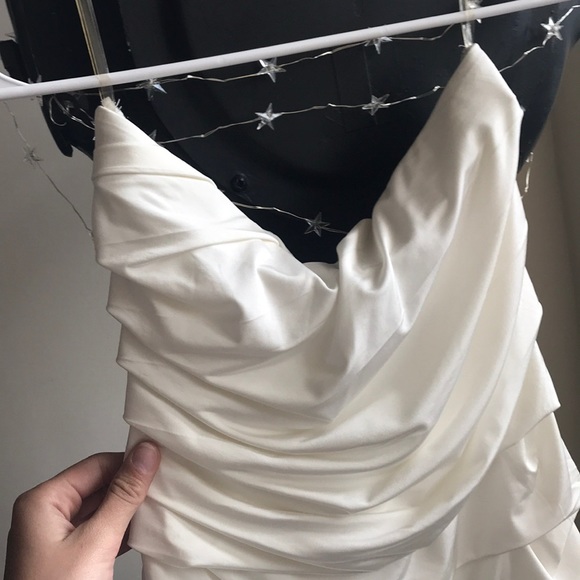 White Ruffle Dress - Picture 2 of 4